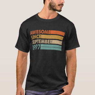 T-shirt 25 Ans Awesome Depuis Septembre 1997 25th Bi