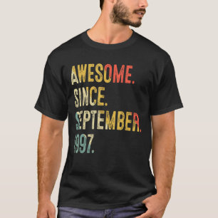 T-shirt 25 Ans Awesome Depuis Septembre 1997 25th Bir