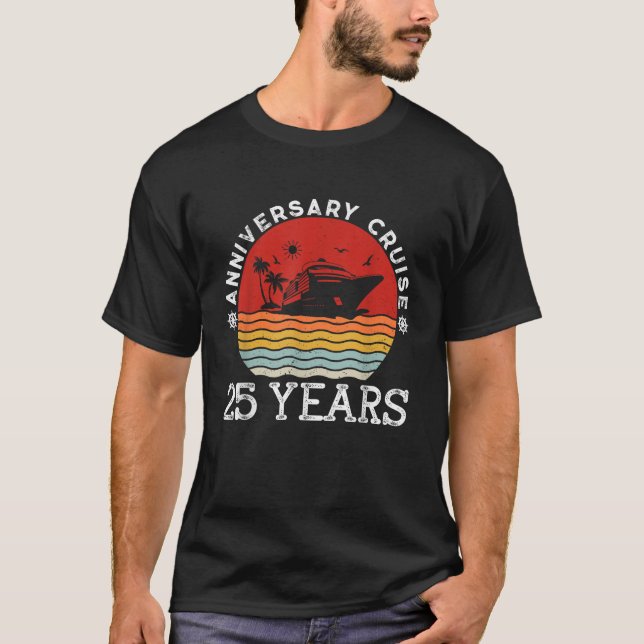 T-shirt 25 ans Couple 25e anniversaire de Mariage Crusie S (Devant)