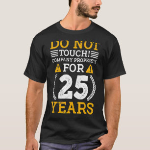 T-shirt 25 Ans De Service 25 Anniversaire Du Travail 1