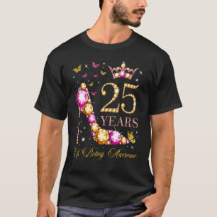 T-shirt 25 ans d'être génial 25 ans 25e anniversaire