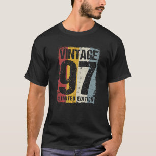 T-shirt 25 ans Old Vintage 1997 25th Birthday Decoration