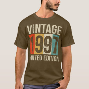 T-shirt 25 ans Vintage 1997 Limited Edition 25e Bir