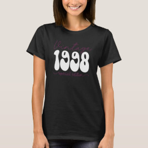 T-shirt 25 ans Vintage 1998 25e anniversaire Décoration