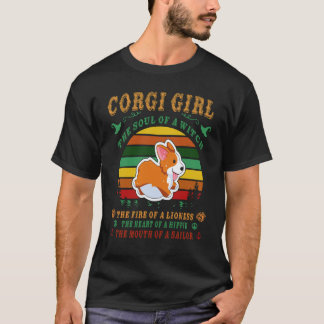 T-shirt 25 Corgi L'Âme D'Une Sorcière Corgi