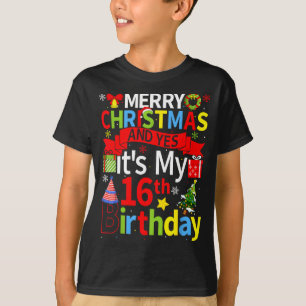 T-shirt 25 décembre Joyeux Noël et oui c'est mon 16ème