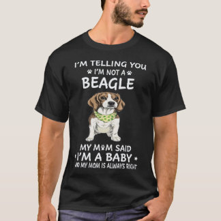 T-shirt 25 Je vous dis que je ne suis pas un Beagle