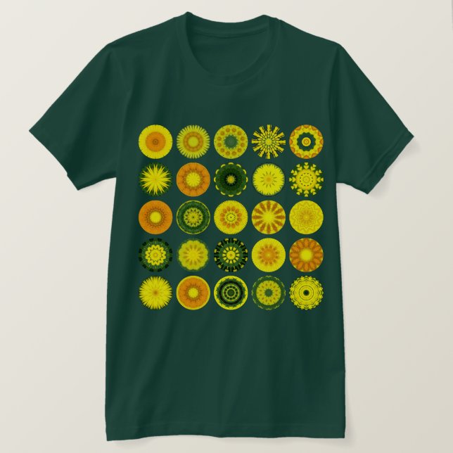 T-shirt 25 Mandalas I - Customisé (Design devant)