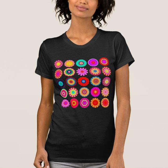 T-shirt 25 mandalas II - customisés (Devant)