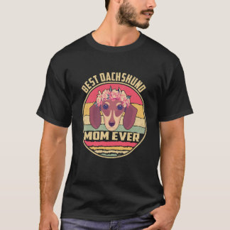 T-shirt 25 Meilleure Maman de Dachshund Vintage