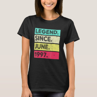 T-shirt 25 Years Old Vintage Legend Since June 1997 25th B