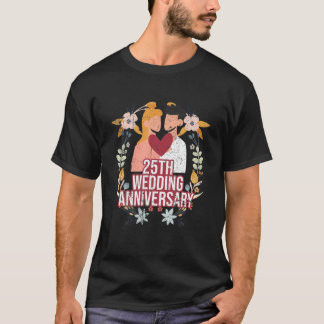 T-shirt 25e 25 ans Mariage Anniversaire Cadeaux Inspirer H