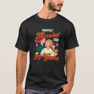 T-shirt 25e 25 ans Mariage Anniversaire Cadeaux Inspirer H