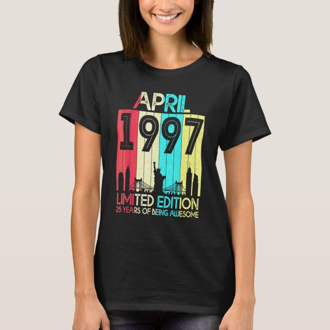 T-shirt 25e anniversaire  avril 1997  25 ans (Devant)