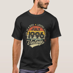 T-shirt 25E Anniversaire Cadeaux 25 Ans Rétro Né En Juil