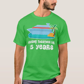 T-shirt 25e anniversaire Croisière Couples 25 ans ensemble