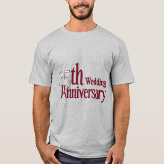 T-shirt 25e anniversaire d'argent et de Bourgogne