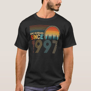 T-shirt 25e anniversaire de mariage pour lui épique mari s