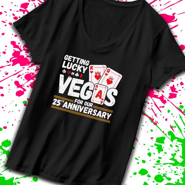 T-shirt 25e anniversaire de Mariage - Voyage Las Vegas en  (Créateur téléchargé)