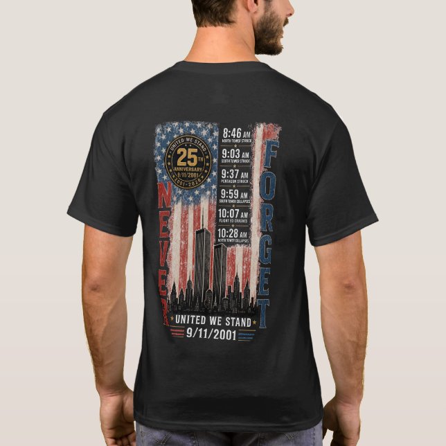 T-shirt 25e anniversaire du 11 septembre (Dos)