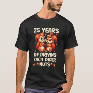 T-shirt 25e anniversaire du Mariage 25 ans de conduite cha