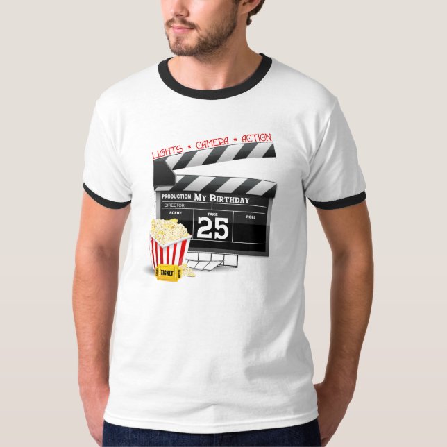T-shirt 25e anniversaire Hollywood Movie Party (Devant)