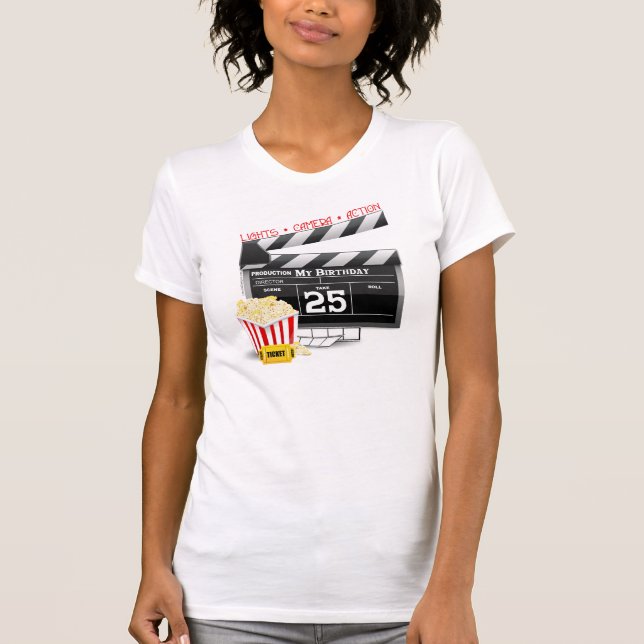 T-shirt 25e anniversaire Hollywood Movie Party (Devant)