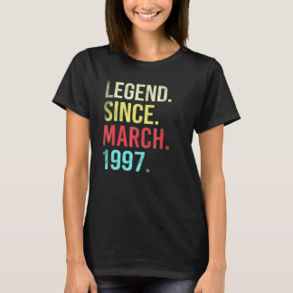 T-shirt 25e anniversaire  Légende de 25 ans depuis mars 19