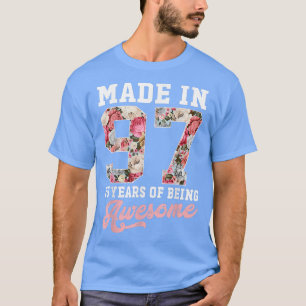 T-shirt 25e anniversaire Né en 1997 25 ans Cadeaux filles