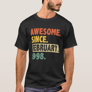 T-shirt 25e anniversaire stupéfiant depuis février 1998 25