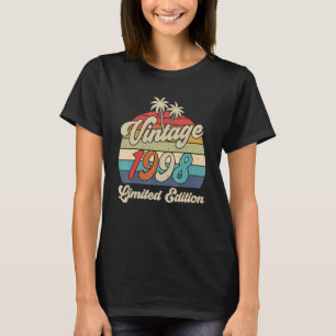 T-shirt 25e anniversaire Vintage 1998 25 ans