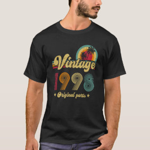 T-shirt 25e anniversaire Vintage 1998 Parties originales A