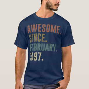 T-shirt 25e anniversaire Vintage stupéfiant depuis février