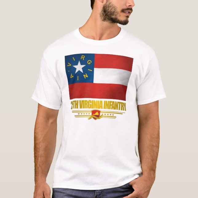 T-shirt 25e infanterie de Virginie (Devant)