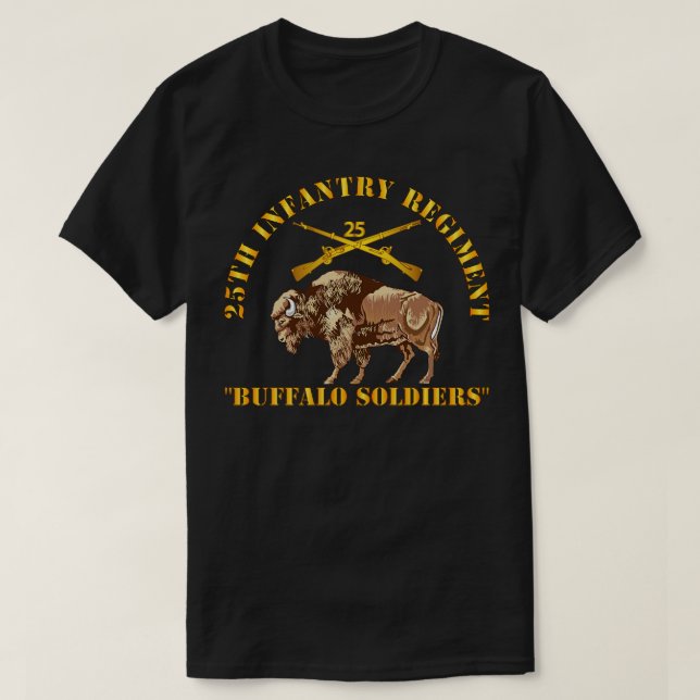 T-shirt 25e Régiment d'infanterie Soldats de Buffalo avec  (Design devant)