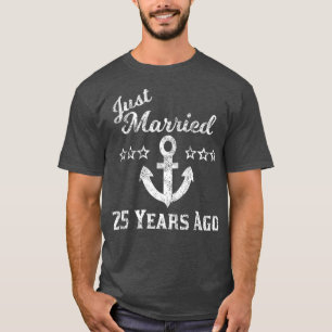 T-shirt 25ème anniversaire de Mariage croisière mariée