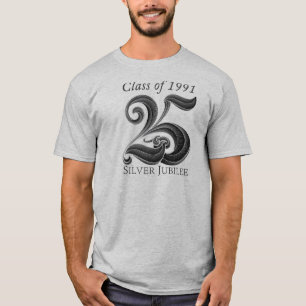 T-shirt 25ème Chemise de la Réunion de classe de jubilé