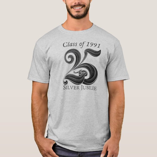 T-shirt 25ème Chemise de la Réunion de classe de jubilé (Devant)