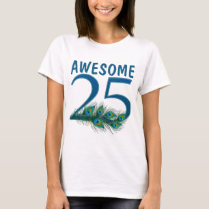 T-shirt 25ème Chemises d'anniversaire