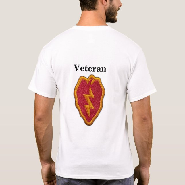 T-shirt 25ème Vétérinaires LRRP de vétérans de Division (Dos)