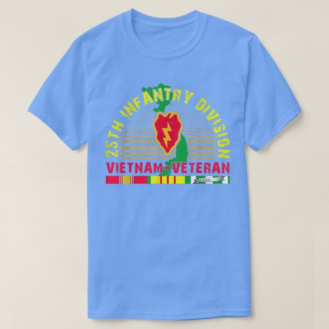 T-shirt 25th Infantry Division Vietnam Veteran  (Design devant)