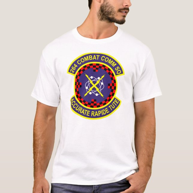 T-shirt 264th Escadron de communications de combat (Devant)