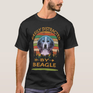 T-shirt 266 Facilement Distrait Par Le Beagle