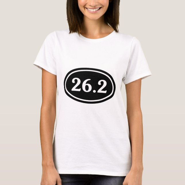 T-shirt 26,2 Ovale de marathon (#SOU2) (Devant)
