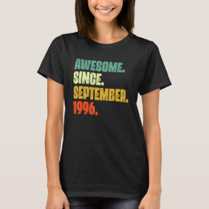 T-shirt 26 Ans Awesome Depuis Septembre 1996 26e 4