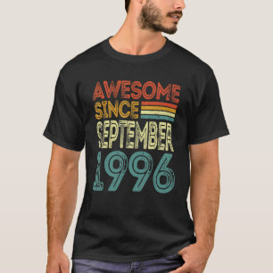 T-shirt 26 Ans Awesome Depuis Septembre 1996 26th Bi