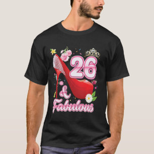 T-shirt 26 Ans Et Fabuleux 26ème Joyeux Anniversaire