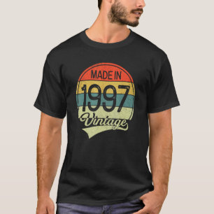 T-shirt 26 Ans Vintage 1997 Fait En 1997 26e Naissance