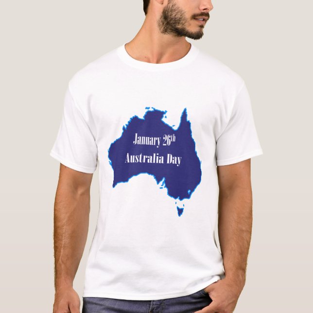 T-shirt 26 janvier Fête de l'Australie (Devant)