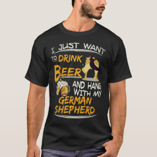 T-shirt 26 Je veux juste boire de la bière et traîner avec